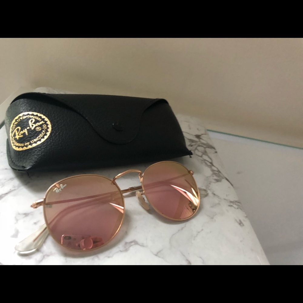 Ray Ban- Pink & Gold Sunglasses